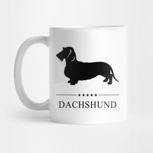 Wire Haired Dachshund Black Silhouette Mug